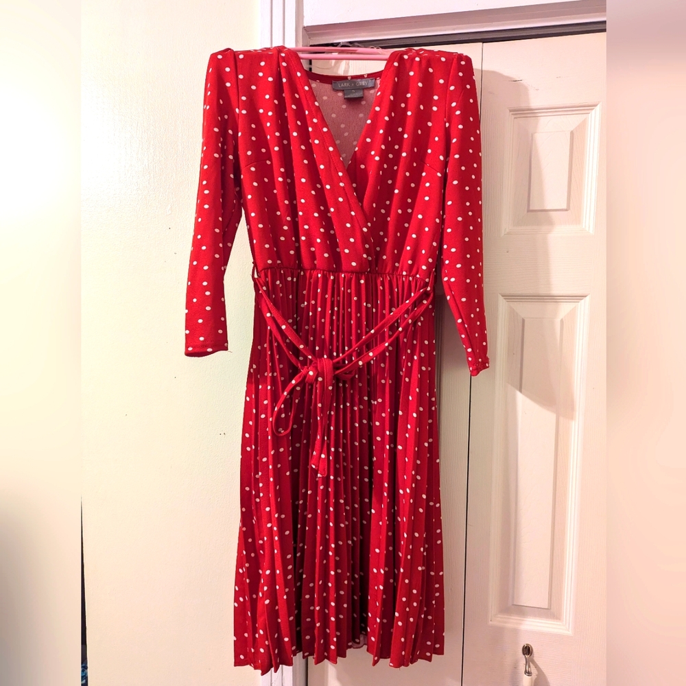 Red and White Polka Dot Dress